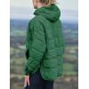 imageFlygo Womens Oversized Puffer Jacket Packable Quilted Pullover Jackets Hoodies Lightweight Padded Down CoatAqua Green