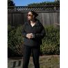 imageFlygo Womens Oversized Puffer Jacket Packable Quilted Pullover Jackets Hoodies Lightweight Padded Down CoatBlack