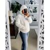 imageFlygo Womens Oversized Puffer Jacket Packable Quilted Pullover Jackets Hoodies Lightweight Padded Down CoatWhite