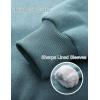 imageFlygo Womens Sherpa Lined Fleece Crewneck Pullover Sweatshirts Casual Winter Warm SweatshirtBean Green