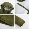 imageFlygo Womens Thicken Sherpa Lined Hooded Winter Coat Heavyweight Warm Fleece Lined Parka Plus Size Jacket OuterwearArmy Green