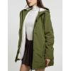 imageFlygo Womens Thicken Sherpa Lined Hooded Winter Coat Heavyweight Warm Fleece Lined Parka Plus Size Jacket OuterwearArmy Green