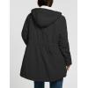 imageFlygo Womens Thicken Sherpa Lined Hooded Winter Coat Heavyweight Warm Fleece Lined Parka Plus Size Jacket OuterwearBlack