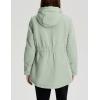 imageFlygo Womens Thicken Sherpa Lined Hooded Winter Coat Heavyweight Warm Fleece Lined Parka Plus Size Jacket OuterwearMint Green