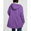 imageFlygo Womens Thicken Sherpa Lined Hooded Winter Coat Heavyweight Warm Fleece Lined Parka Plus Size Jacket OuterwearPurple
