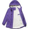 imageFlygo Womens Thicken Sherpa Lined Hooded Winter Coat Heavyweight Warm Fleece Lined Parka Plus Size Jacket OuterwearPurple