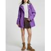 imageFlygo Womens Thicken Sherpa Lined Hooded Winter Coat Heavyweight Warm Fleece Lined Parka Plus Size Jacket OuterwearPurple