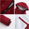 imageFlygo Womens Thicken Sherpa Lined Hooded Winter Coat Heavyweight Warm Fleece Lined Parka Plus Size Jacket OuterwearWine Red