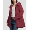 imageFlygo Womens Thicken Sherpa Lined Hooded Winter Coat Heavyweight Warm Fleece Lined Parka Plus Size Jacket OuterwearWine Red