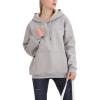 imageFlygo Hoodies for Women Winter Warm Sherpa Lined Fleece Pullover Hooded SweatshirtsGrey