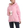 imageFlygo Hoodies for Women Winter Warm Sherpa Lined Fleece Pullover Hooded SweatshirtsPink
