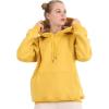 imageFlygo Hoodies for Women Winter Warm Sherpa Lined Fleece Pullover Hooded SweatshirtsYellow