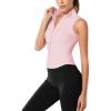 imageFlygo Womens Full Zip Sleeveless Workout Yoga Active Jacket Vest Golf ShirtsPink