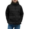 imageFlygo Womens Oversized Puffer Jacket Packable Quilted Pullover Jackets Hoodies Lightweight Padded Down CoatBlack