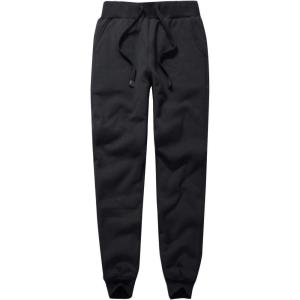 imageFlygo Womens Warm Fleece Pants Sherpa Lined Sweatpants Active Running Joggers Pants02 Black