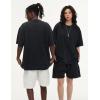 imageFlygo 2 Pack Men Oversized T Shirts Acid Washed Unisex Tee Loose Fit Short Sleeve Casual Streetwear Baggy Basic TopsBlackblack