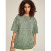 imageFlygo 2 Pack Mens Oversized TShirts Vintage Washed Tee Loose Fit Unisex Short Sleeve Casual Basic Graphic Tees Shirt TopsArmygreenkhaki