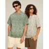 imageFlygo 2 Pack Mens Oversized TShirts Vintage Washed Tee Loose Fit Unisex Short Sleeve Casual Basic Graphic Tees Shirt TopsArmygreenkhaki