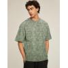 imageFlygo 2 Pack Mens Oversized TShirts Vintage Washed Tee Loose Fit Unisex Short Sleeve Casual Basic Graphic Tees Shirt TopsArmygreenwhite