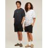 imageFlygo 2 Pack Mens Oversized TShirts Vintage Washed Tee Loose Fit Unisex Short Sleeve Casual Basic Graphic Tees Shirt TopsDarkgreywhite