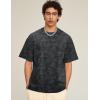 imageFlygo 2 Pack Mens Oversized TShirts Vintage Washed Tee Loose Fit Unisex Short Sleeve Casual Basic Graphic Tees Shirt TopsDarkgreywhite