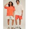 imageFlygo 3 Pack Men Oversized T Shirts Acid Washed Unisex Tee Loose Fit Short Sleeve Casual Streetwear Baggy Basic TopsBlackbeigeorange