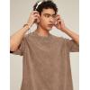 imageFlygo 3 Pack Men Oversized T Shirts Acid Washed Unisex Tee Loose Fit Short Sleeve Casual Streetwear Baggy Basic TopsBlackkhakiarmygreen
