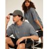 imageFlygo 3 Pack Men Oversized T Shirts Acid Washed Unisex Tee Loose Fit Short Sleeve Casual Streetwear Baggy Basic TopsGreykhakiarmygreen