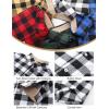 imageFlygo Boys Girls Long Sleeve Plaid Button Up Shirt Kids Casual Button Down Shirts Tops with PocketsBlack White Plaid