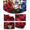 imageFlygo Boys Girls Long Sleeve Plaid Button Up Shirt Kids Casual Button Down Shirts Tops with PocketsRed Black Plaid