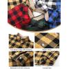 imageFlygo Boys Girls Long Sleeve Plaid Button Up Shirt Kids Casual Button Down Shirts Tops with PocketsYellow Black Plaid