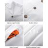 imageFlygo Boys Summer 2 Piece Beach Outfits Casual Short Sleeve Button Down Shirts and Shorts Vacation Outfit Textured SetsWhite