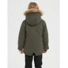 imageFlygo Boys Winter Coat Fleece Lined Kids Puffer Jacket Warm Quilted Hooded Parka JacketsArmy Green