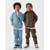 imageFlygo Girls Boys Fleece 2 Piece Outfits Pants Set Hoodies Sweatshirt and Jogger SweatpantsBlue