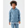 imageFlygo Girls Boys Fleece 2 Piece Outfits Pants Set Hoodies Sweatshirt and Jogger SweatpantsBlue