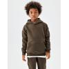 imageFlygo Girls Boys Fleece 2 Piece Outfits Pants Set Hoodies Sweatshirt and Jogger SweatpantsCoffee
