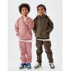 imageFlygo Girls Boys Fleece 2 Piece Outfits Pants Set Hoodies Sweatshirt and Jogger SweatpantsCoffee