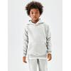 imageFlygo Girls Boys Fleece 2 Piece Outfits Pants Set Hoodies Sweatshirt and Jogger SweatpantsGrey