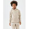 imageFlygo Girls Boys Fleece 2 Piece Outfits Pants Set Hoodies Sweatshirt and Jogger SweatpantsKhaki