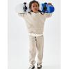 imageFlygo Girls Boys Fleece 2 Piece Outfits Pants Set Hoodies Sweatshirt and Jogger SweatpantsKhaki