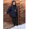 imageFlygo Girls Boys Fleece Joggers Sweatpants Sherpa Lined Winter Warm Elastic Waist Jogger Pants with PocketsBlack