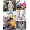 imageFlygo Girls Boys Fleece Joggers Sweatpants Sherpa Lined Winter Warm Elastic Waist Jogger Pants with PocketsLightgrey