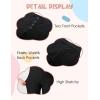imageFlygo Girls Flare Yoga Pants Kids High Waisted Multiple Pockets Bell Bottoms Button Bootcut Stretchy PantsBlack