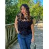 imageFlygo Hollow Out Floral Lace Crop Top for Women 2025 Trendy Oversized Sleeveless Crochet Vest Coverup Y2K Going Out TopsBlack
