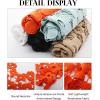imageFlygo Hollow Out Floral Lace Crop Top for Women 2025 Trendy Oversized Sleeveless Crochet Vest Coverup Y2K Going Out TopsOrange