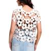 imageFlygo Hollow Out Floral Lace Crop Top for Women 2025 Trendy Oversized Sleeveless Crochet Vest Coverup Y2K Going Out TopsWhite