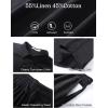 imageFlygo Men Cotton Linen Sets Outfits 2 Piece Summer Short Sleeve Shirt and Shorts Set Beach Wear Vacation OutfitBlack