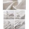 imageFlygo Men Cotton Linen Sets Outfits 2 Piece Summer Short Sleeve Shirt and Shorts Set Beach Wear Vacation OutfitWhite