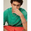 imageFlygo Men Oversized T Shirts Acid Washed Unisex Tee Loose Fit Short Sleeve Casual Streetwear Baggy Basic TopsGreen