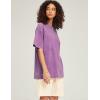imageFlygo Men Oversized T Shirts Acid Washed Unisex Tee Loose Fit Short Sleeve Casual Streetwear Baggy Basic TopsPurple